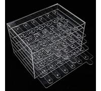 Dioche Nail Tip Stand - Acrylic Nail Art Display Stand 5Layers 60 Nail Art Practice Gel Polish Display Holder Removable Magnetic Adsorption Desktop Manicure Rack Nail Plate Board for
