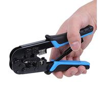 Dioche Networks Pliers Efficient Crimping Cutter Tool for RJ45 RJ11 Networks Cable, for DIY Enthusiasts and Professionals, A3 Steel