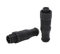 Dioche NMEA 2000 Terminator Set M12 Male Female 5 Pin IP67 for Lowrance Simrad Networks - 2PCS ABS Plastic Construction