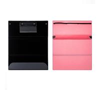 Dioche Nursing Clipboard Foldable Nursing Clipboard Foldable Handheld Folders Portable Writing Board - 3 Layers Secure Paper Grip - Ideal for Healthcare Professionals - Black (Pink)