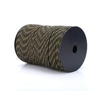 Dioche Nylon Parachute Cord, 550 Multifunction Paracord Roll Tent Rope Parachute Cord Paracord Ultimate Survival Parachute Cord Durable Lanyard 9 Strand Core 100m(Jungle Camo)