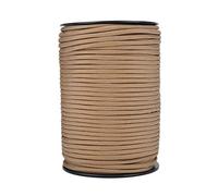 Dioche Nylon Parachute Cord, 550 Multifunction Paracord Roll Tent Rope Parachute Cord Paracord Ultimate Survival Parachute Cord Durable Lanyard 9 Strand Core 100m(Khaki)