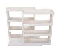 Dioche Organizer Rack Folding Storage Shelf 90° Rotating Organizer Rack| Adjustable Kitchen & Bathroom | 2-Tier Storage Box for Clutter-Free Cabinets