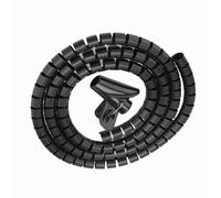 Dioche Organizer Wire Wrap Flexible Spiral Tube Cable Organizer - 1.5m × 22mm - Reusable Wire Wrap with Zip-Up Solution for Home & Office - Perfect for Managing Cables & Protecting (1.5m*16mm)