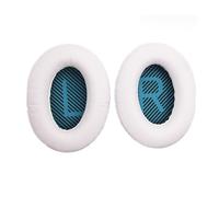 Dioche Pair Replacement Ear Pads for QC15, QC2, QC25, AE2, Headphones, Thin Leather Cover, Enhanced Bass Performance, Easy Installation - 1 Pair (White)