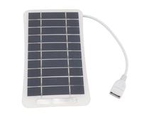 Dioche Panel Charger Solar 5V 5W USB Solar Panel - High Efficiency Monocrystalline Charger for Camping & Outdoor Use - Portable, Lightweight, Weather-Resistant Energy Solution (White)