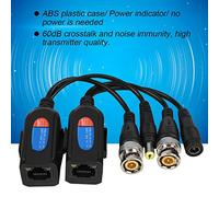 Dioche Passive CCTV Balun Twisted Transmitter Power Supply for HDCVI HDTVI AHD HD Cameras PDU Camera Security Camera System