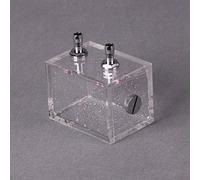 Dioche PC 200ml Plastic Water Tank Cooling System - Premium PC Liquid Cooler Reservoir with Quick-Twisting Heads - No Leakage Design, Ideal for Multiple Cooling Applications