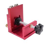 Dioche Pocket Hole Jig 3 in 1 Portable Screw Jig Set Adjustable Precise Drilling Aluminum Alloy Woodwork Guides Joint Angle Tool for DIY Enthusiasts & Professionals