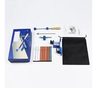 Dioche Portable Cutter Sharpener - Professional 2-in-1 Metal Kitchen Sharpening System with Quick-Clamp Design & 15-40 Degrees Angle Adjustment - Includes 8 Premium Whetstones for