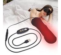 Dioche Portable USB Electric Clothes Heating Pad Eye Patch Heated Pad Mat Sheet Heater Soft Wear for Hot Compress Relief Pain Travel Home Use