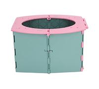 Dioche Potty Foldable Potty Portable Foldable Baby Toilet - a Child Training Toilet Suitable for Camping and Long Drives, Easy to Clean and Carry, Made of PP Material. (Green Pink)