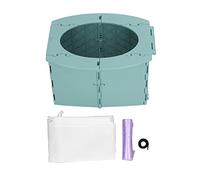 Dioche Potty Foldable Potty Portable Foldable Baby Toilet - a Child Training Toilet Suitable for Camping and Long Drives, Easy to Clean and Carry, Made of PP Material. (Green)