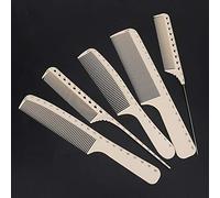 Dioche Professional Hairdressing Comb Set with Measure Scale, High Temperature Resistant and Anti-Static, 10Pcs Hair Styling Cutting Barber Combs for Salon and Personal Use (comb)
