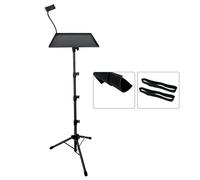 Dioche Projector Tripod Stand with Tray - Adjustable Height 24-63 Inches for Projectors, Laptops & Music Scores - Stable Triangle Design - Ideal for Presentations and Live Events (TYPE 2)