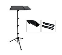 Dioche Projector Tripod Stand with Tray - Adjustable Height 24-63 Inches for Projectors, Laptops & Music Scores - Stable Triangle Design - Ideal for Presentations and Live Events (TYPE 3)