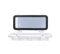 Dioche Rectangle Portlight Tempered Glass Opening Window for Marine Boat Yacht RV - 15-3/4 X 7-7/8in Boat Porthole with Easy Installation