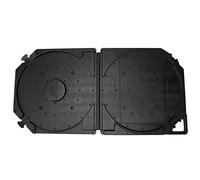 Dioche Reel Empty Case 10 Inch Empty Tape Reel Storage Box - Full Protection & Scratch Resistant for Open Sound Tapes - Portable Design with Handle & Label Paper (Black)