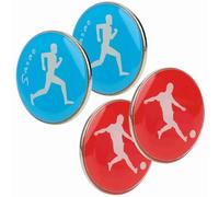 Dioche Referee - Two-Sided 4pcs Two-Sided Referee Toss Coin Set - High Precision Metal Flip Coin for Soccer, Football, Volleyball - Dynamic Sports Design, Portable & Elegant, Ideal for