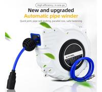 Dioche Retractable Garden Hose Retractable Garden Hose Reel 66ft - Wall Mounted Reel with 6-Function Sprayer Nozzle, Automatic Rewind, Durable & Flexible for Gardening and Car (20m)