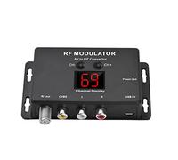 Dioche RF Modulator PAL NTSC 471.25MHz-885.25MHz Compact USB | AV to RF Converter, Coaxial Distribution, Set Top Box Sharing, Selectable UHF Output, ABS Housing, TV Use