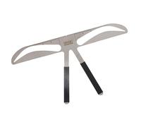 Dioche Ruler Brow Tools Stainless Steel Eyebrow Ruler - Precise Measurement Tool for Classic, Standard, European & Akinami Styles - Perfect for Eyebrow Shaping & Symmetry - Comes with (Arched