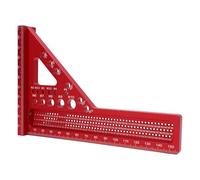 Dioche Ruler Ketiped 3d Woodworking Ruler Set Aluminum Alloy Multifunctional Carpenter Square - Compact Woodworking Scriber for Accurate Measurements and Quick Angle Marking