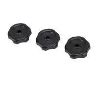 Dioche RV Knob 3 Pcs RV Window and Vent Knob with Long Lasting Replacement for Motorhomes, Black (Black)