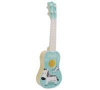 Dioche S Musical Instrument 'S Guitar Toy - Plastic Four-string Ukulele, Suitable for Aged 3-8, an Easy-to-carry Musical Instrument Toy That Helps Cultivate talent. (Blue)