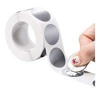 Dioche Scratch Circles 300Pcs Round Scratch Off Stickers - 1 Inch Adhesive Off Labels for Weddings, Parties & Promotions (As Shown)