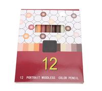 Dioche Set Woodless Colour Wooden Leadless Colored Pencil Set, Suitable for Adults and Students Drawing, Art Supplies, Rich Colors, Professional Drawing. (Portrait Color)