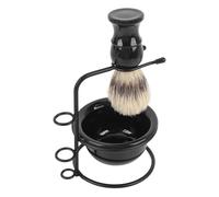 Dioche Shaving Brush Kit Men Premium Quality Synthetic Ergonomic Handle Shaving Bowl Brush Holder Travel Friendly Beard Grooming Set for Barber Travelers and Home Use