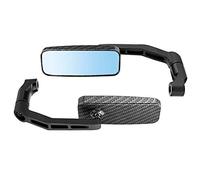 Dioche Side Rear View 2pcs Motorcycle Modified Aluminum Rearview Mirrors - Glaring Design for Enhanced - Viewing Angle - Ideal for Stylish Motorcyclists - Finish (Snake Print)