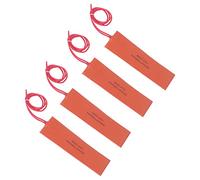 Dioche Silicone Rubber Heating Pad Flexible Durable 20W 12V Silicone Heater Mat for Industrial Equipment Pipes Tanks 4PCS