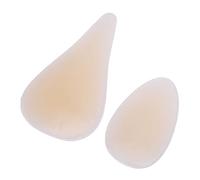 Dioche Silicone Swimming Underwear Concealer Self Adhesive Reusable Light Color Bikini Concealer Pads for Swimsuit Yoga Pants 2pcs