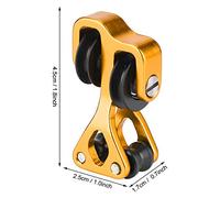 Dioche Slide Archery Parts Aluminum Alloy Archery Compound Bow Cable Slide String Splitter Roller Glide - Enhance Accuracy & Speed for Archers - Lightweight & Durable Design - Multiple (Yellow)