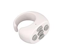 Dioche Smart Ring Controller - 5.3 Wireless Remote Control Page Turner for TikTok and Electronic Books, Rechargeable, Long-Distance Control (White)