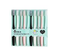 Dioche Soft Toothbrush Set, 10 Pack, Adult Travel Use, Gum Care | Oral Care, Soft Gum Care, Compact Head, PP Handle, One-piece Build, Home Use, Travel Use, Adult Fit, Easy Dry