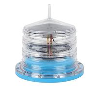 Dioche Solar Power Sidelight Marine Beacon Lights - High Conversion Rate Accurate Control for Marine Waterways, Rivers, Lakes & More (Blue)
