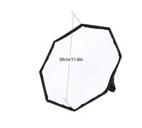 Dioche Speedlight Diffuser 30CM Portable Universal Flash Softbox Diffuser for External Digital Camera Flash - Reduces Shadows for More Natural Photos