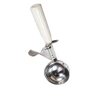Dioche Spoon Cuillere a Stainless Steel Ice Cream Scoop with Plastic Handle, 6.5cm Multi-Functional Kitchen Tool, Suitable for Ice Cream, Fruit, Cookies, Dough, Home and Commercial use. (6.8CM)