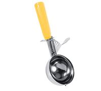 Dioche Spoon Cuillere a Stainless Steel Ice Cream Scoop with Plastic Handle, 6.5cm Multi-Functional Kitchen Tool, Suitable for Ice Cream, Fruit, Cookies, Dough, Home and Commercial use. (5.5CM)