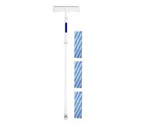 Dioche Squeegee Window Cleaner 2 in Extendable Window Squeegee with Spray - Double Sided Tool with 3 Microfiber Pads, Ideal for, Shower Glass Doors, and Car Windshields
