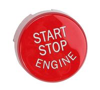 Dioche Start Stop Car Engine Start Button for F30 G/F Disk Bottom | Durable ABS, Easy Installation, Universal Fit for All F/G Series | Black/Red/Blue Options (Red)