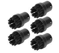Dioche Steam Cleaner Accessories Steam Cleaning Brush Abs Black 5Pcs Steam Engine Brush Black Cleaning Brush Replacement Brush For Sc1 Sc2 Sc3 Sc4 Sc5
