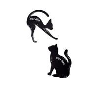 Dioche Stencil, Cat Shape Template with Matte PVC Material for Party Makeup, Reusable Eye Makeup Stencil for Smoky Eye and Perfect Looks (H016-2Y multifunctional eye makeup template)