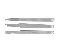Dioche Terminal Cleaner Set Professional 3PCS Auto Repairing Hardware Tool for Small Electrical Spade Pin Connector Male Female Terminals Silver Metal