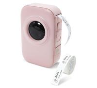 Dioche Thermal Label Maker with Bluetooth, 203DPI Portable (Pink) | Wireless BT 5.0 for /iOS, Supports 15mm Adhesive Labels, 1500mAh Battery for 22 Rolls, Inkless Thermal Printing