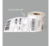 Dioche Thermal Shipping Labels Roll Self Adhesive Oil Proof Anti Scratch Shipping Package Labels for UPS FedEx 700pcs White Paper (White)