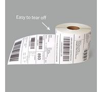 Dioche Thermal Shipping Labels Roll Self Adhesive Oil Proof Anti Scratch Shipping Package Labels for UPS FedEx 700pcs White Paper (White)